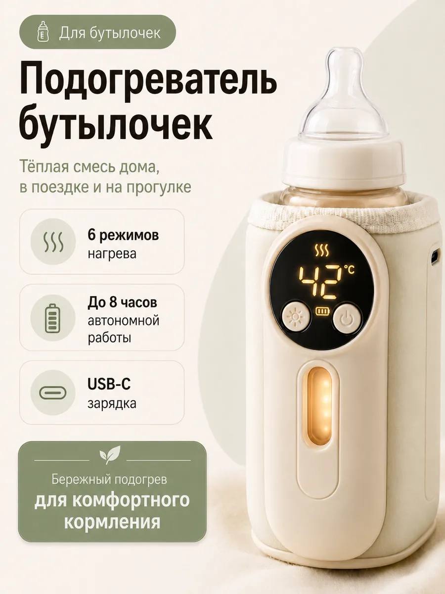 Подогреватель для бутылочек портативный
