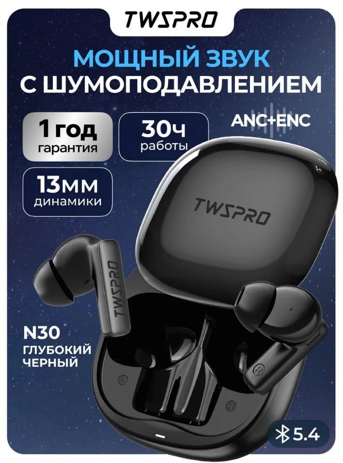 Наушники с активным шумоподавлением и мощным звуком