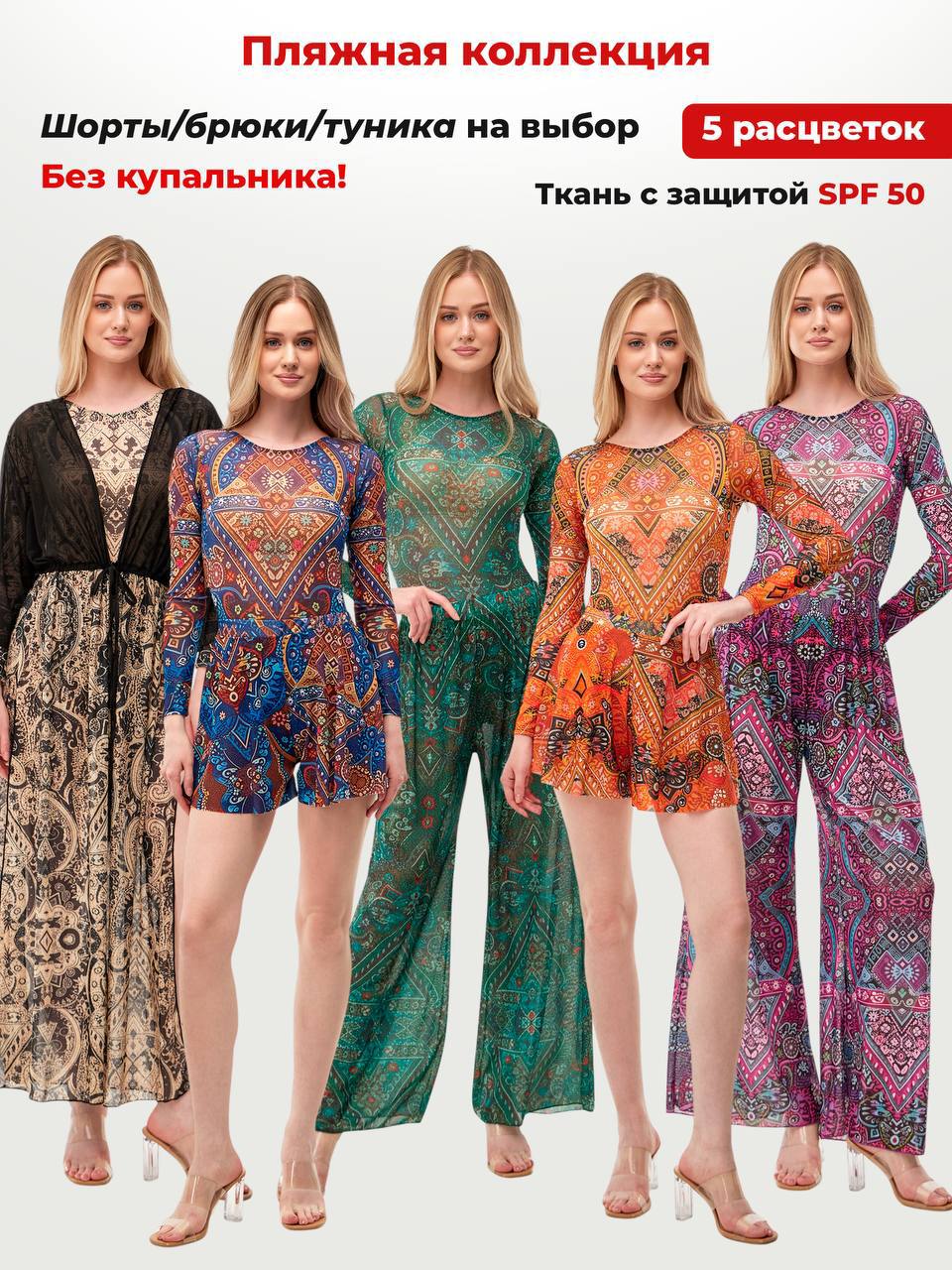 Пляжная коллекция с SPF защитой