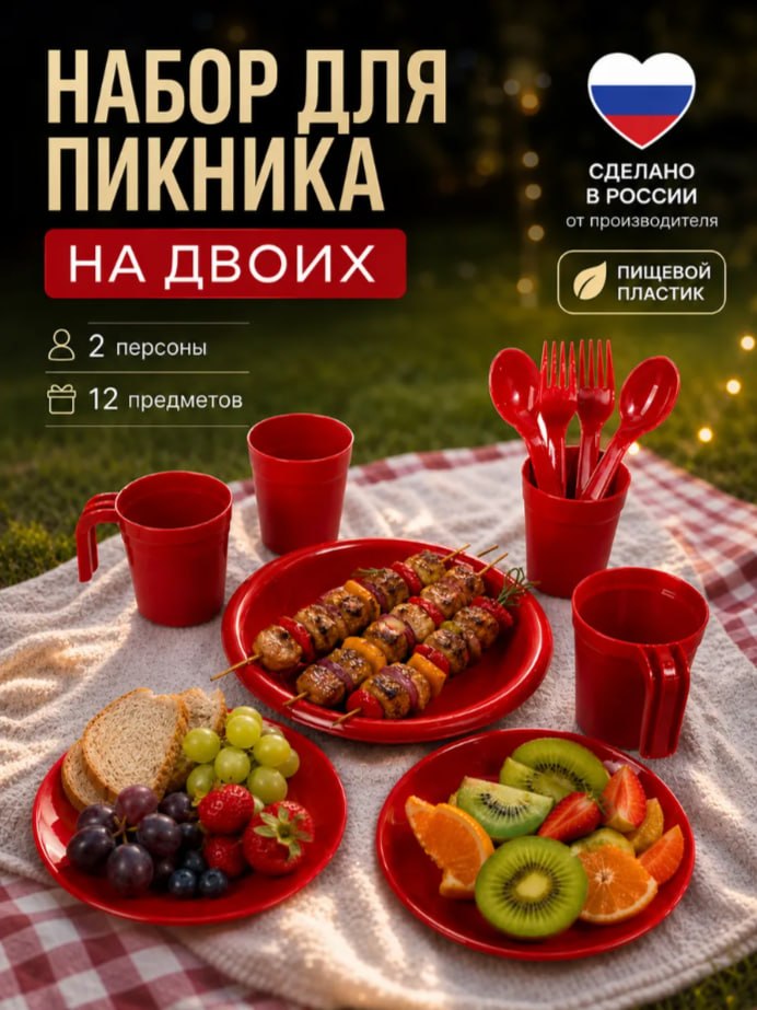 НАБОР ПЛАСТИКОВОЙ ПОСУДЫ